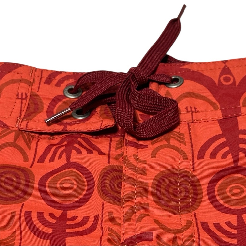 Patagonia Red Patterned Drawstring Shorts - Picture 7 of 11